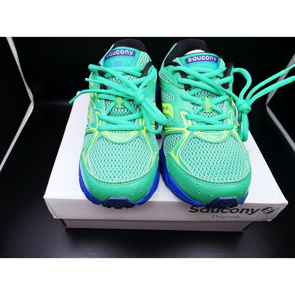 Saucony Ride Millennium  Green/Blue Mesh Lace-Up SVF25BB1 5 Men/6.5 Women’s - Picture 4 of 7